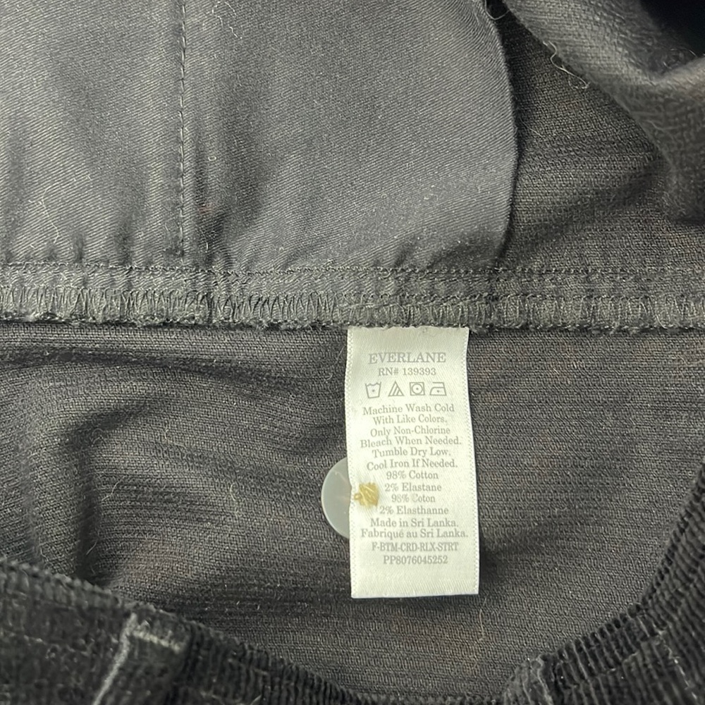 NWOT Everlane Baby Cord Relaxed Straight Cropped Pant Size 6 Last Pair Left - Picture 10 of 11